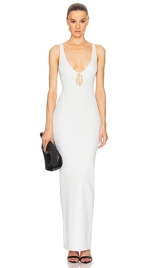 helsa teva knit dress in white. - size l (also in xl)