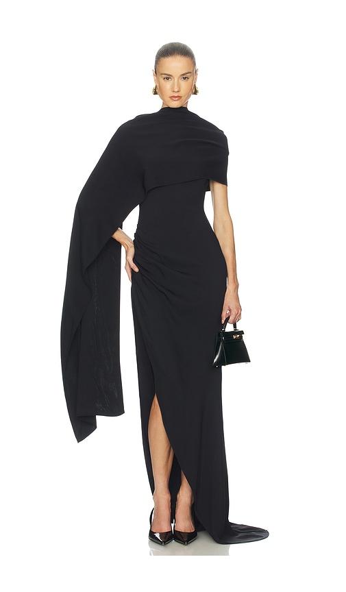helsa the anastasia gown in black. - size s (also in xxs, xs, xl)