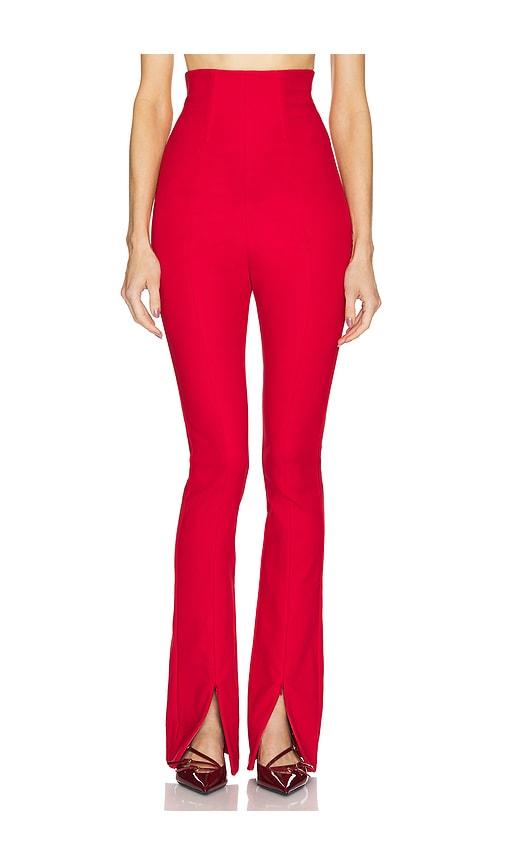 helsa the cigarette pant in red. - size xs (also in xxs)