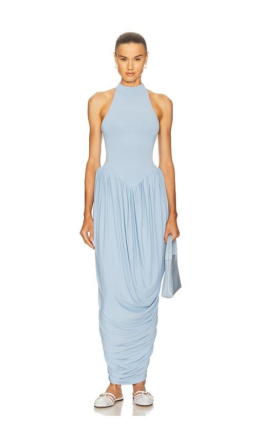 helsa the duchess jersey dress in baby blue. - size l (also in xxs, s, m, xl)