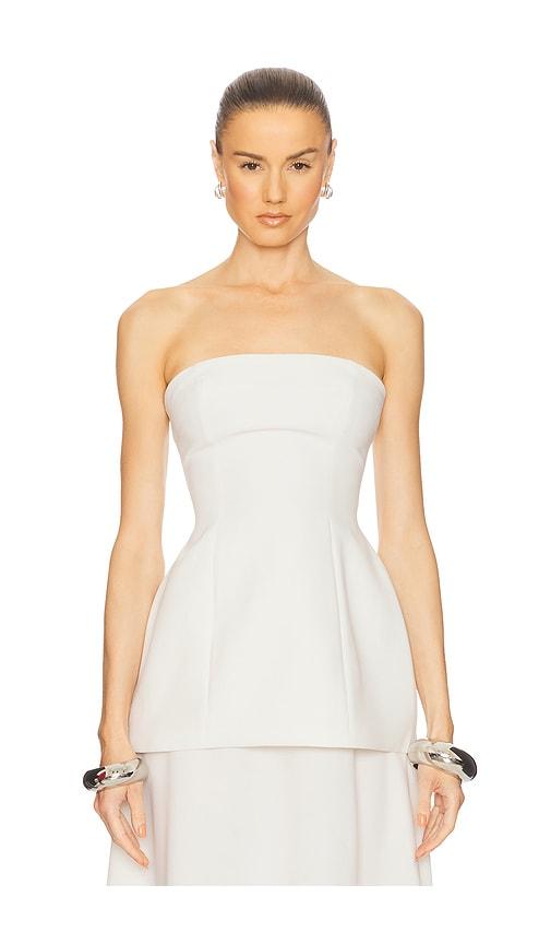 helsa the heavy crepe tunic top in ivory. - size l (also in m, s, xs)