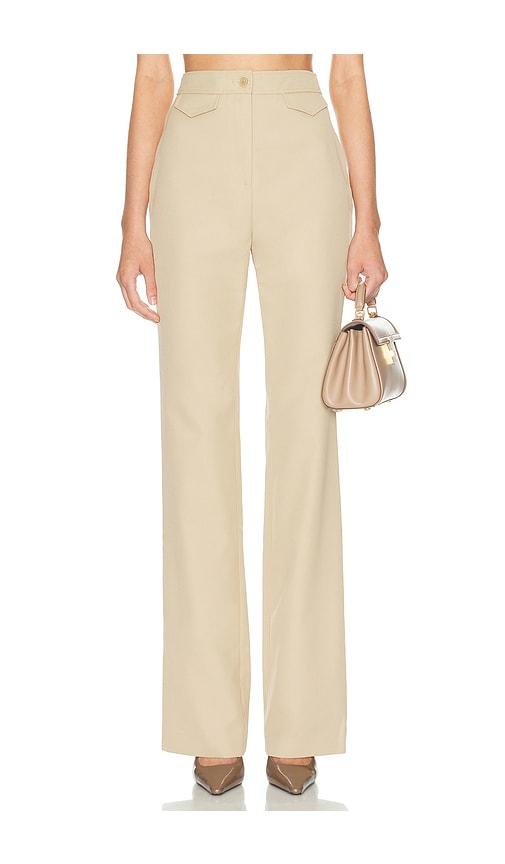 helsa the kick flare suit pant in tan. - size m (also in s)