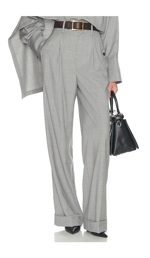 helsa the paperbag trouser in grey. - size l (also in xl)