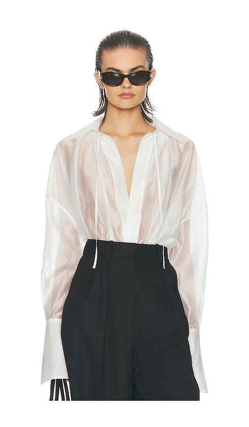 helsa the poet blouse in white. - size s (also in xs)