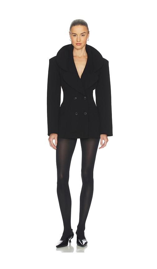 helsa the rampling blazer in thick crepe in black. - size l (also in xs, s, m, xl)