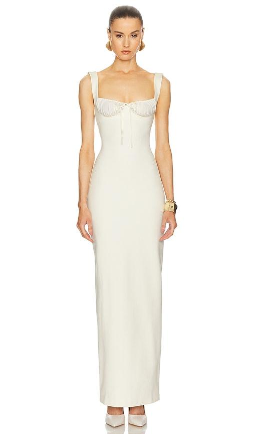 helsa the yasmin dress in yellow. - size l (also in m, xl)