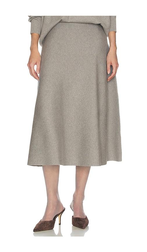 helsa xanthe knit skirt in grey. - size m (also in xxs, xs, s, xl)