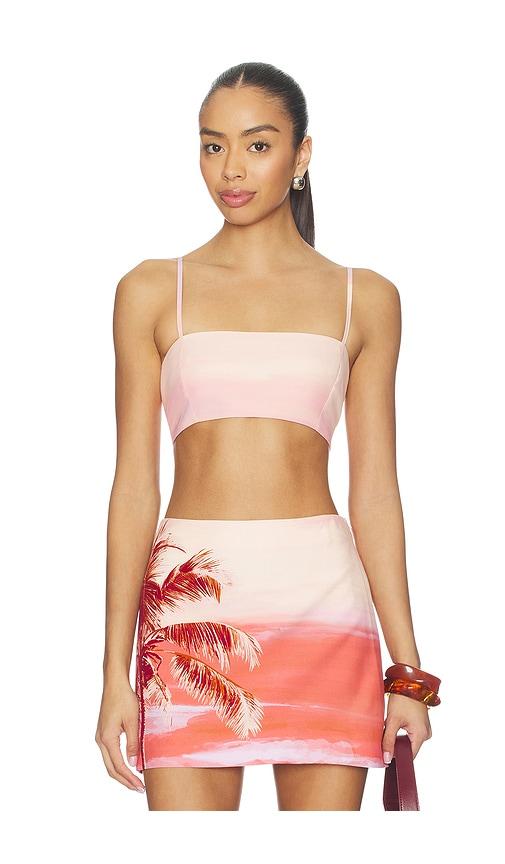hemant and nandita bandeau in pink, rose. - size l (also in xxs, xs, s, m, xl)