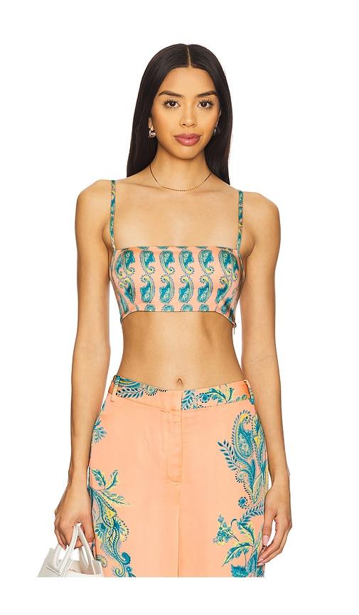 hemant and nandita bandeau in pink,blue. - size m (also in s, xxs, xs)