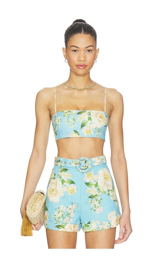 hemant and nandita bandeau top in blue. - size l (also in s, xs, m, xl, xxl)