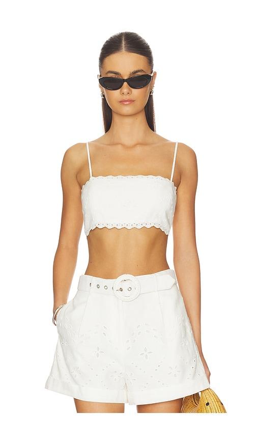 hemant and nandita bandeau top in white. - size l (also in m, s, xl, xs, xxl, xxs)