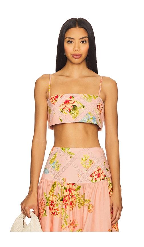 hemant and nandita bustier top in blush. - size l (also in s, m, xl)
