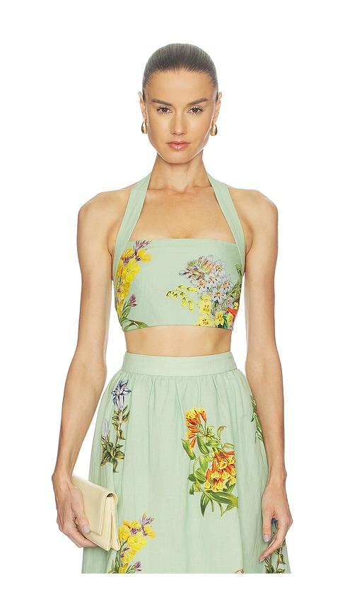 hemant and nandita crop top in mint. - size l (also in xs, m, xl, xxl)