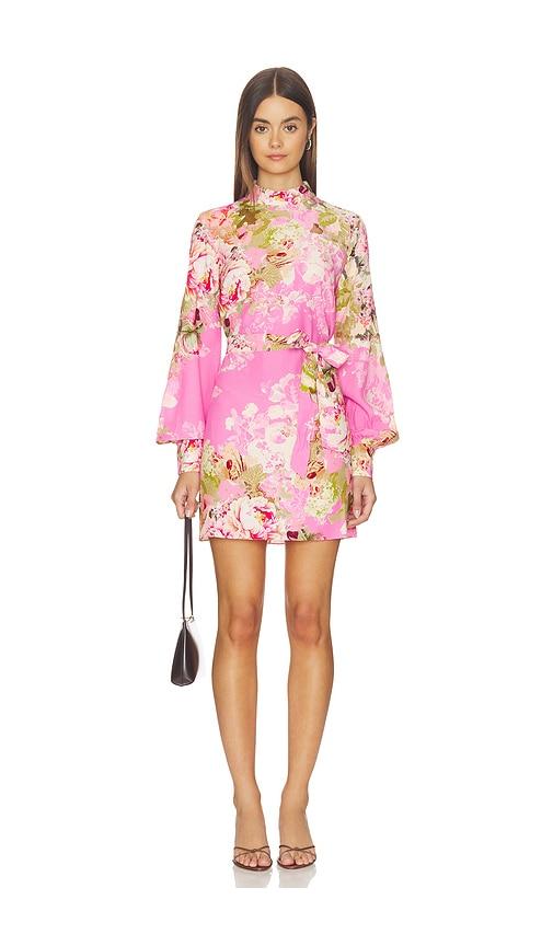 hemant and nandita dress with belt in pink. - size m (also in s, xxs, xs)