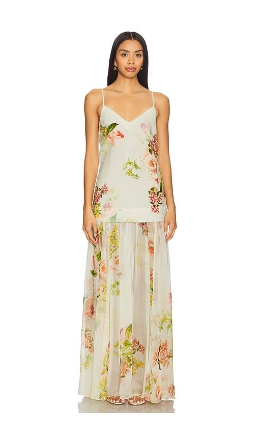 hemant and nandita maxi dress in neutral. - size l (also in s, xxs, m)