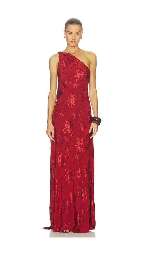 hemant and nandita maxi dress in red. - size l (also in xs)