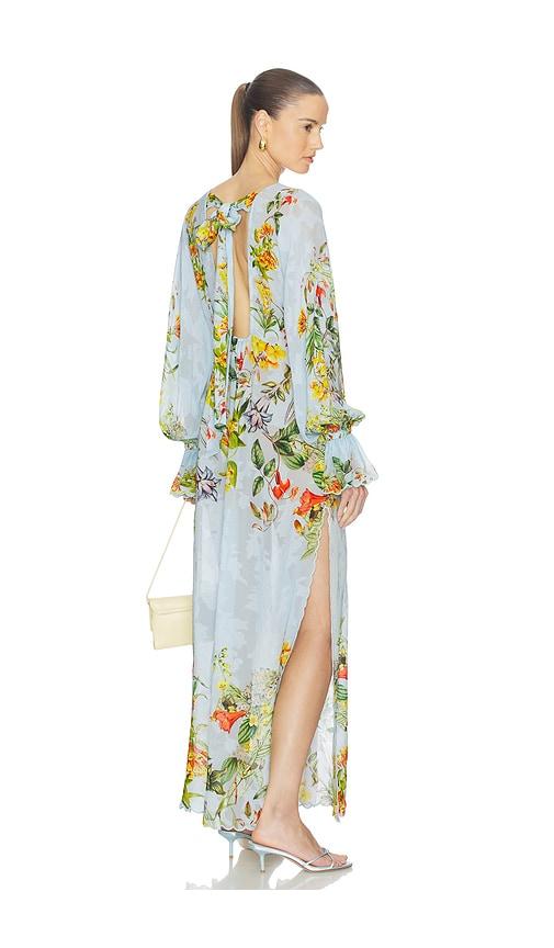 hemant and nandita maxi kaftan in baby blue. - size s (also in xxs)