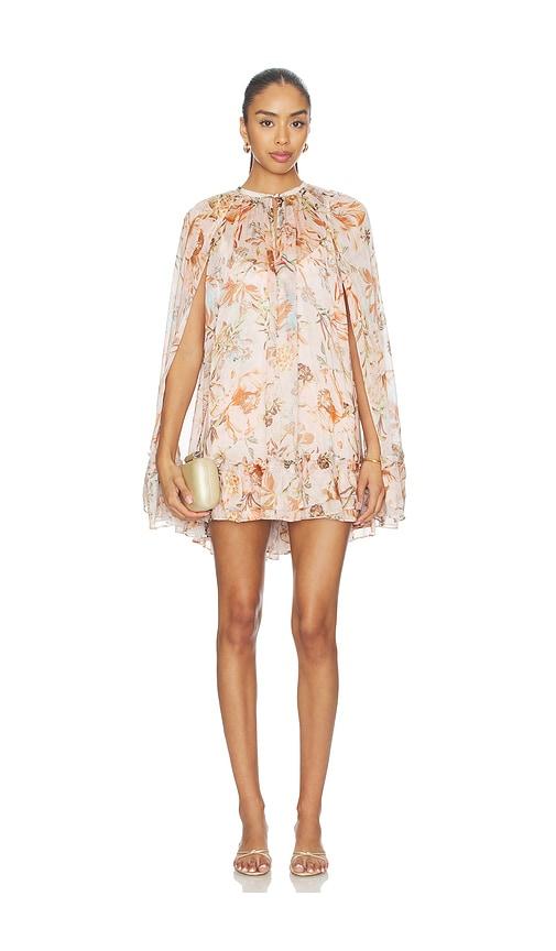 hemant and nandita mini dress cape in rose. - size m (also in xs, xxl)