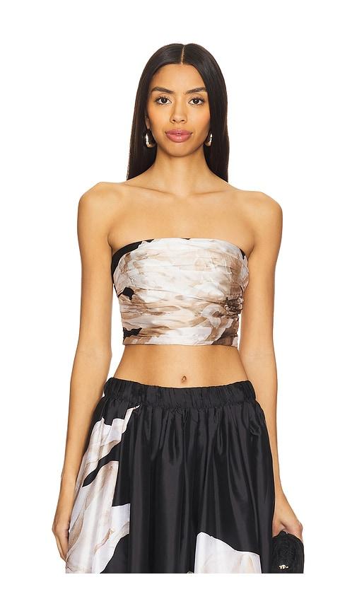 hemant and nandita ruched bustier in black. - size l (also in xs, s, xl, xxs)