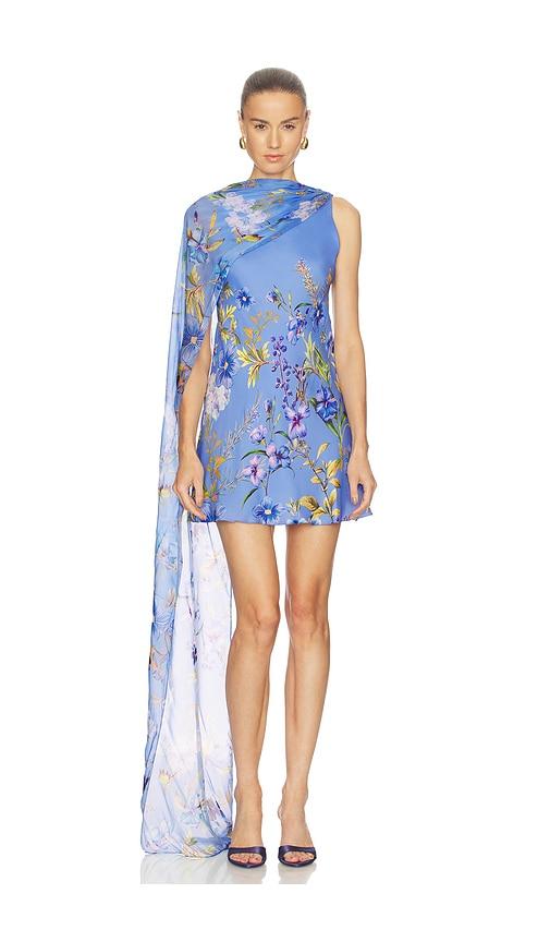 hemant and nandita sash mini dress in blue. - size l (also in xl, xs)