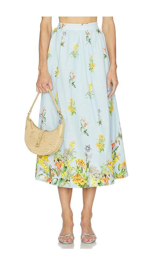 hemant and nandita skirt in baby blue. - size m (also in s)