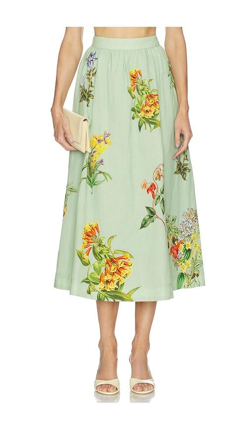 hemant and nandita skirt in mint. - size l (also in s, xs, m, xl, xxl)