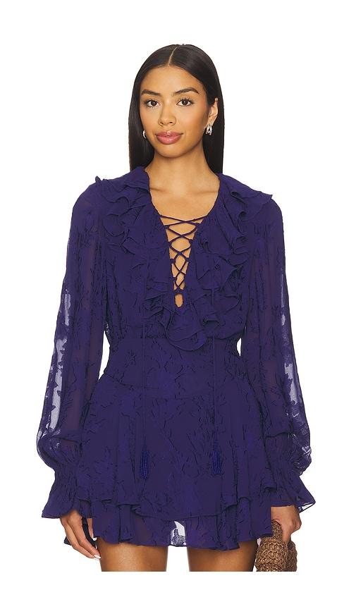 hemant and nandita top in blue. - size m (also in xs, s)