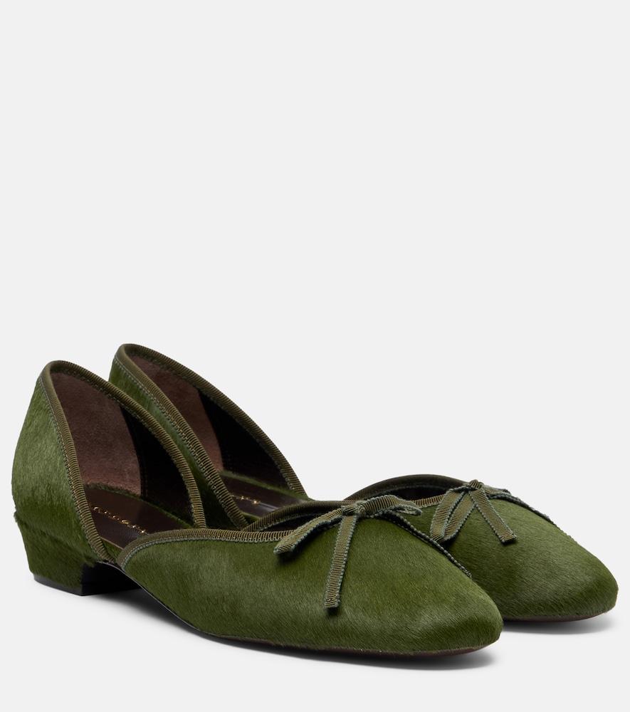 herbert levine 24/7 calf hair ballet flats