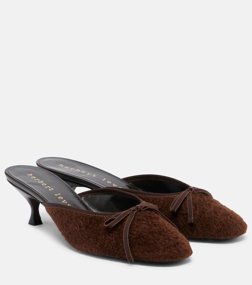 herbert levine 24/7 shearling mules