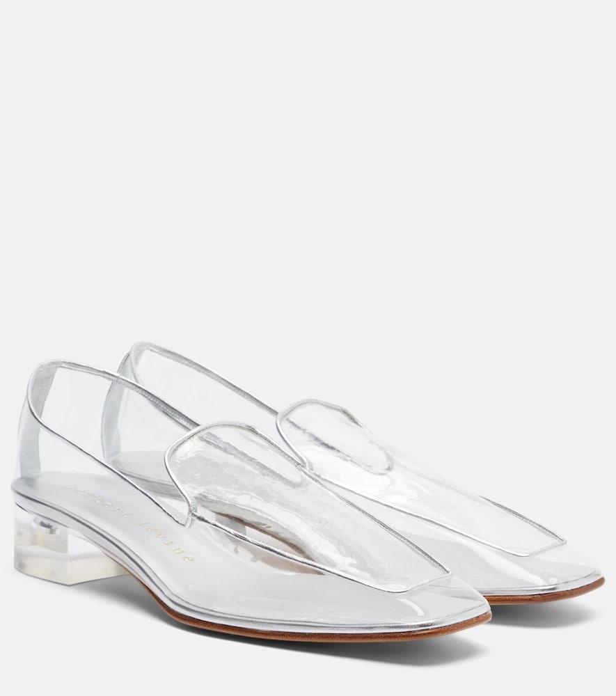 herbert levine clear the air 30 pvc loafer pumps