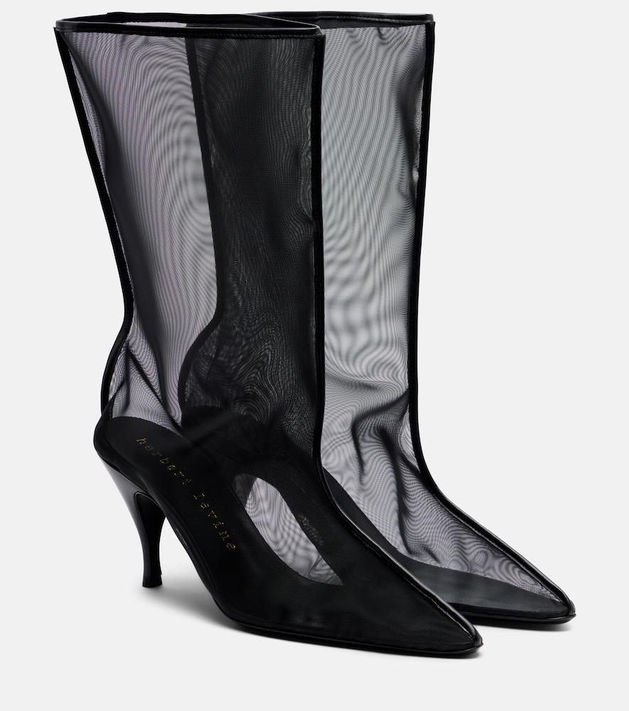 herbert levine drawing a blank 80 mesh mid-calf boots