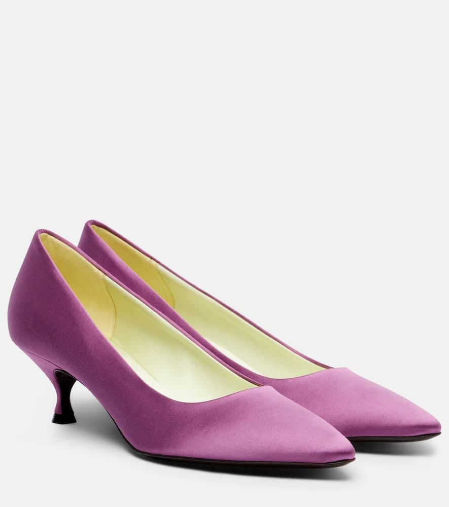 herbert levine pump du jour satin pumps