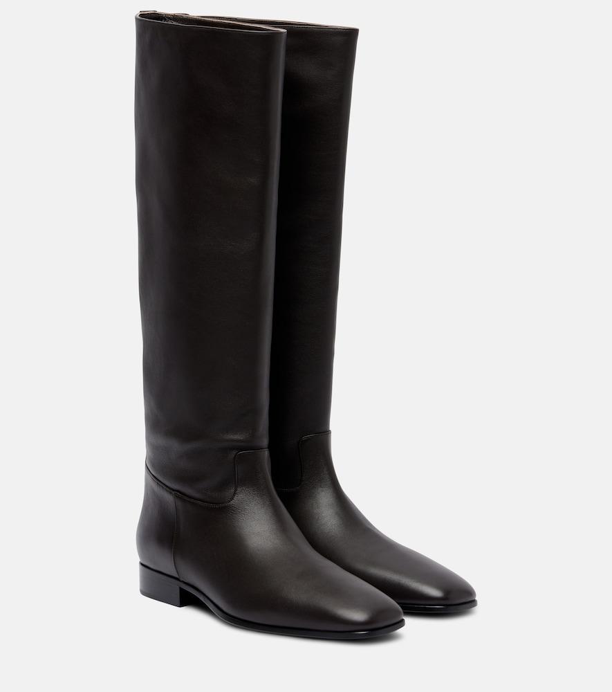herbert levine rein it in leather knee-high boots