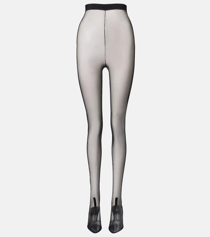 herbert levine sheer perfection mesh over-the-knee boots