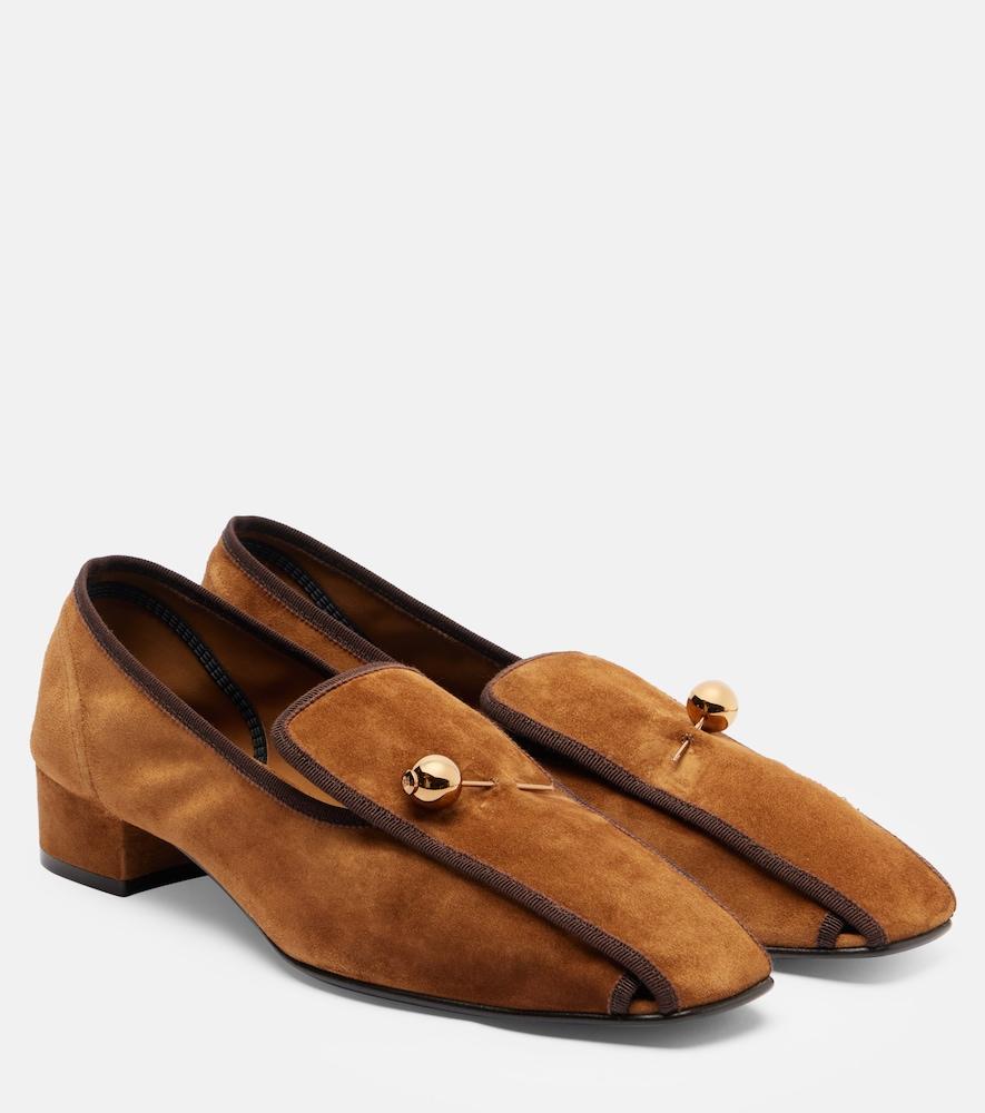 herbert levine showtime 30 suede loafer pumps