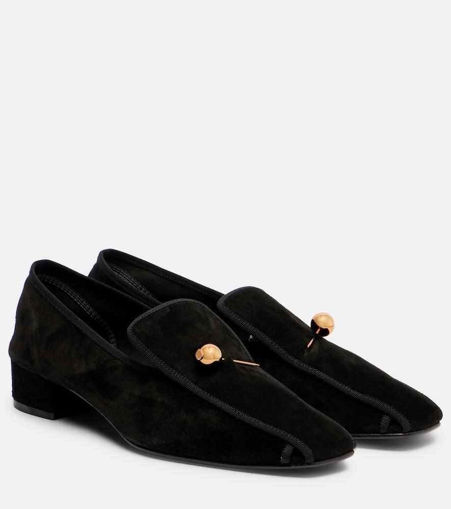 herbert levine showtime suede loafer pumps