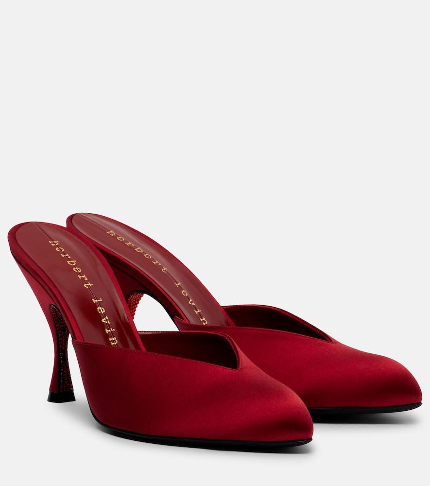 herbert levine sitting pretty satin mules