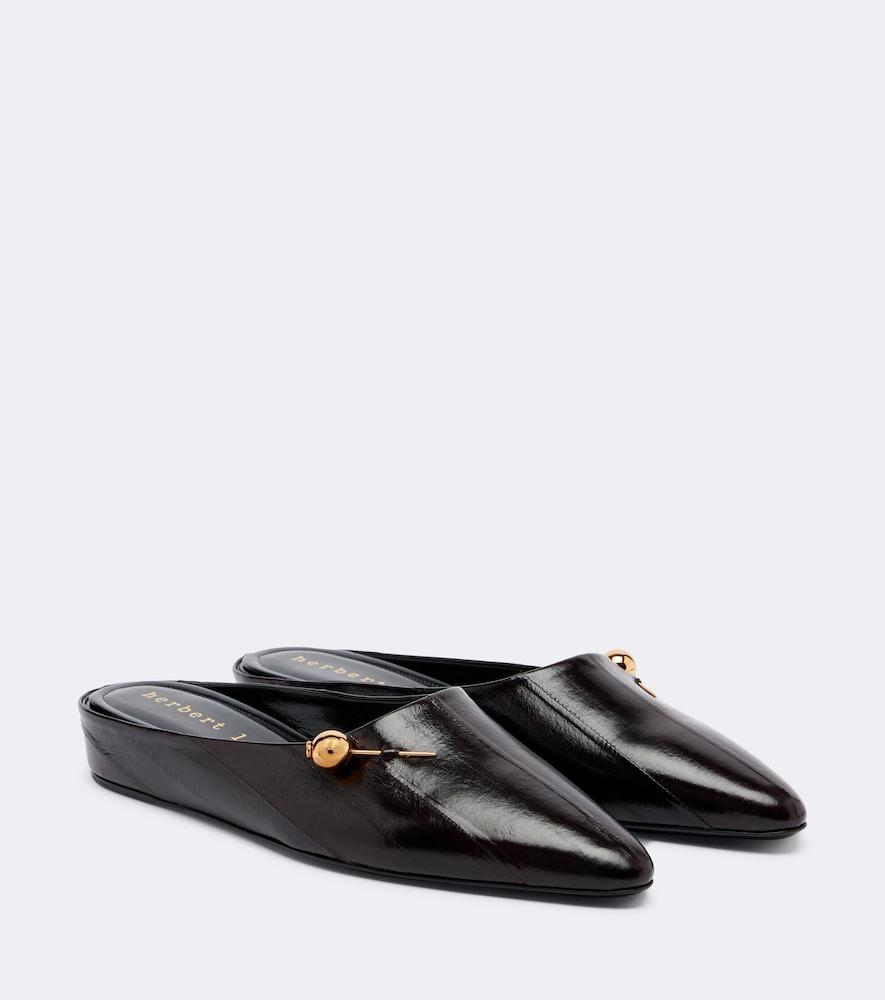 herbert levine sleep on it leather mules