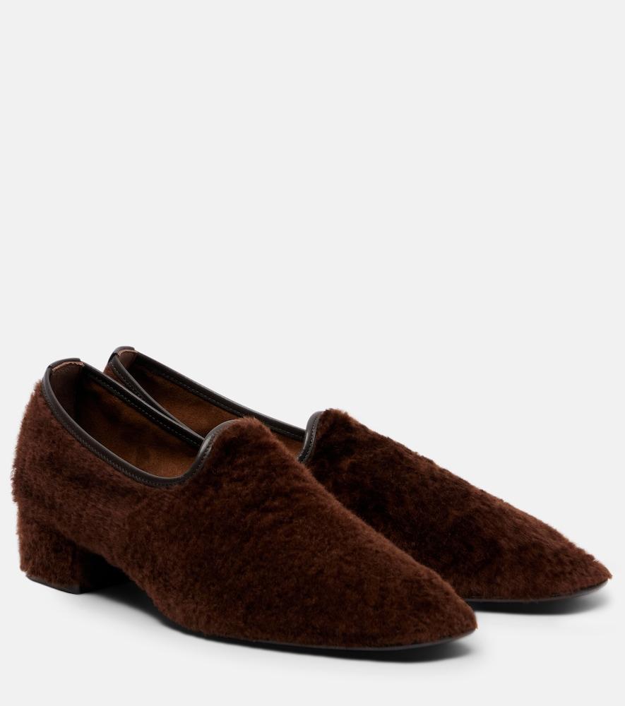 herbert levine soft touch shearling loafers