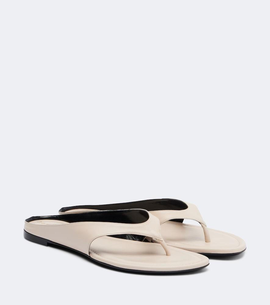 herbert levine sunkissed leather thong sandals