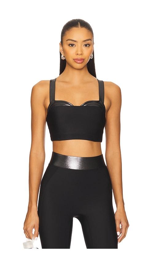 heroine sport lina sports bra in black. - size l (also in xs)