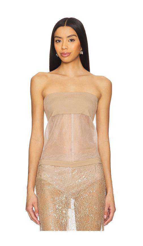 herskind bambi knit top in tan. - size l (also in xs)