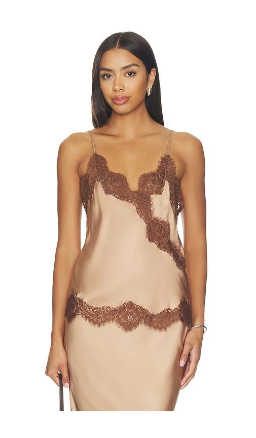 herskind little top in metallic copper. - size 34 (also in 36)