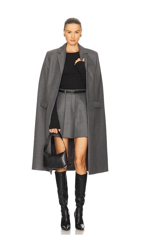 herskind travis coat in grey. - size 34 (also in 36, 38)