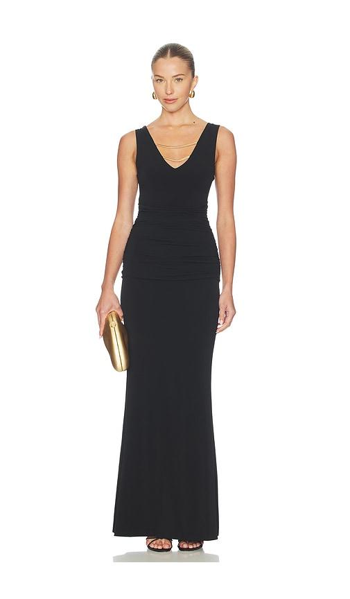 herve leger the paulina gown in black. - size s (also in xl)