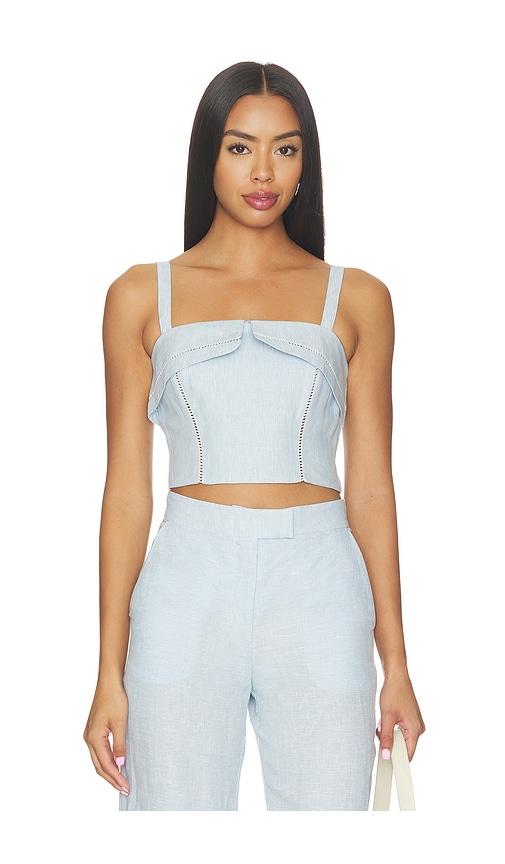 hevron alba top in baby blue. - size 10 (also in 2, 4, 6, 8)