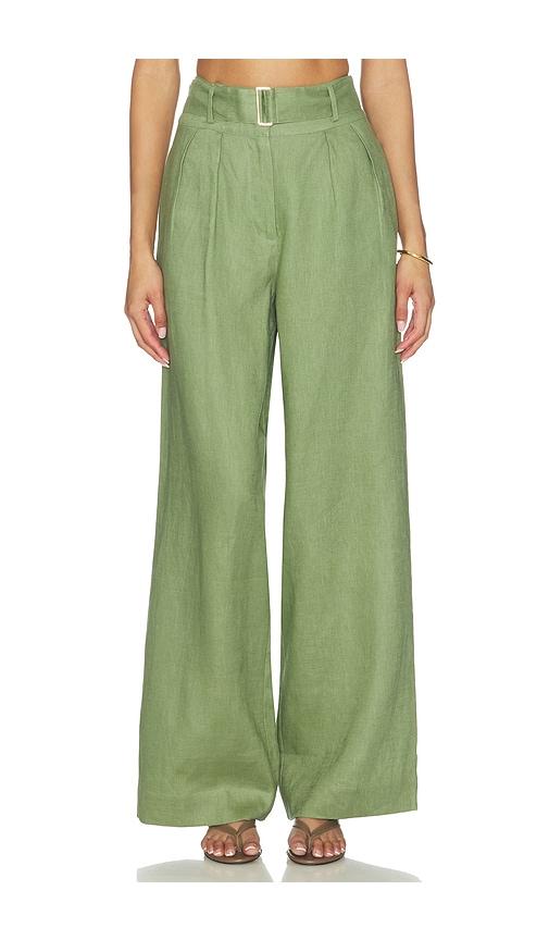hevron alina pant in sage. - size 10 (also in 2, 4, 6, 8)