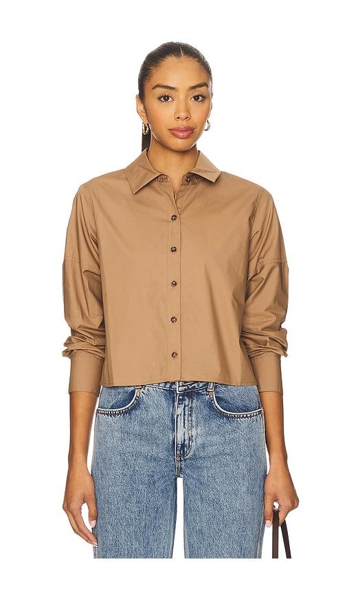 hevron amita top in cognac. - size s (also in xl)