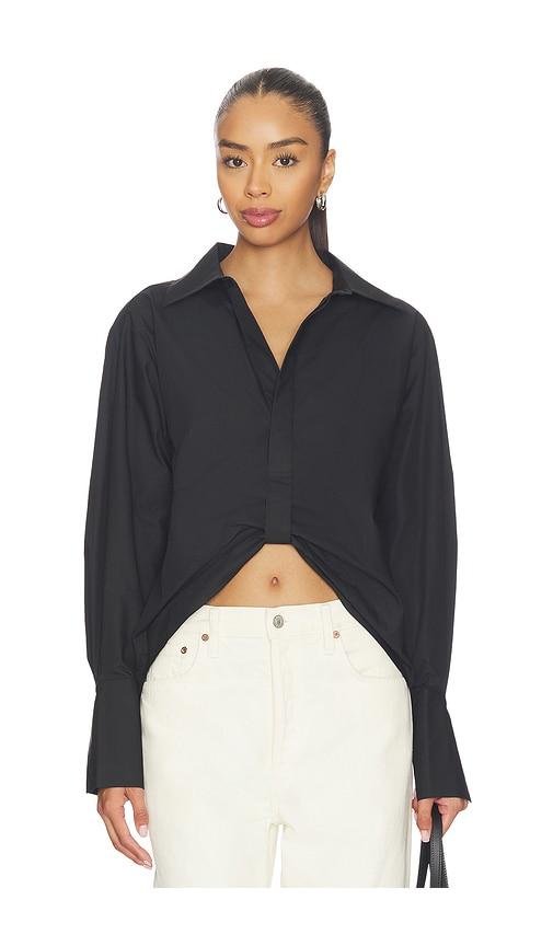 hevron paola top in black. - size m (also in s)