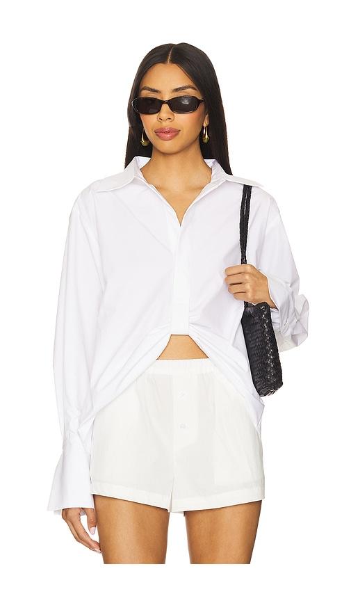 hevron paola top in white. - size m (also in s, xl)